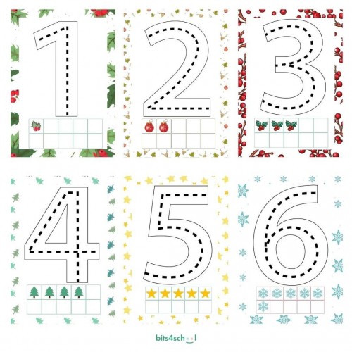 Christmas Tracing Numbers (Deliverable)